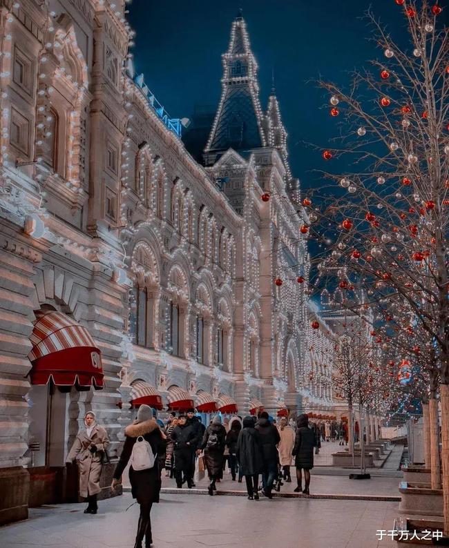 莫斯科的冬夜,宛如童話世界!